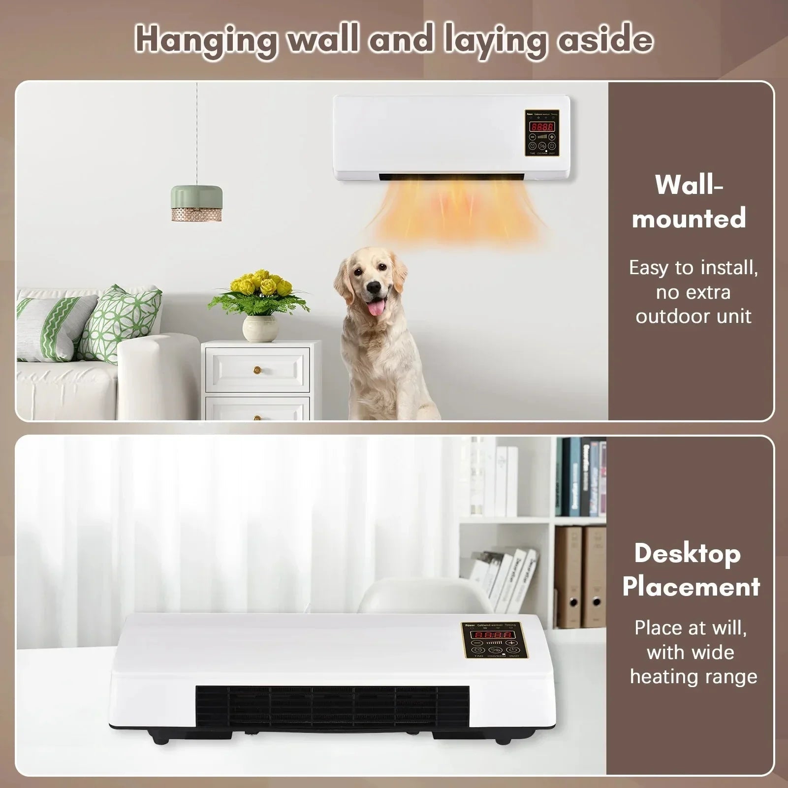 2 - in - 1 Wall - Mounted Air Conditioner and Heater - TIJARAT
