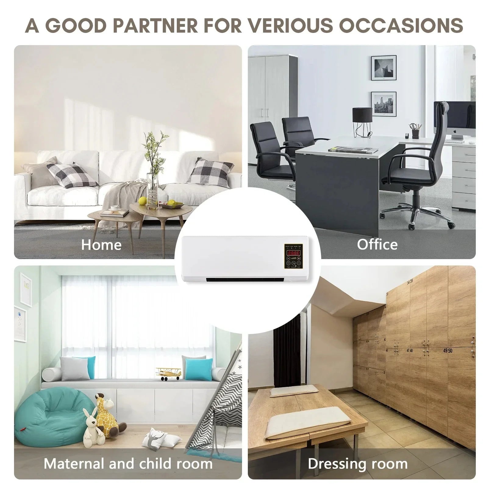 2 - in - 1 Wall - Mounted Air Conditioner and Heater - TIJARAT