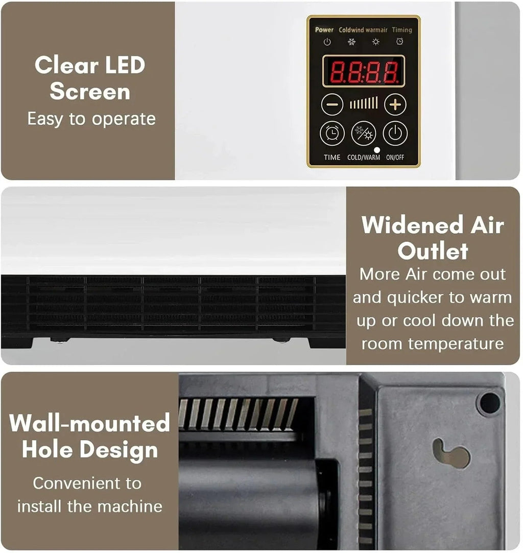 2 - in - 1 Wall - Mounted Air Conditioner and Heater - TIJARAT