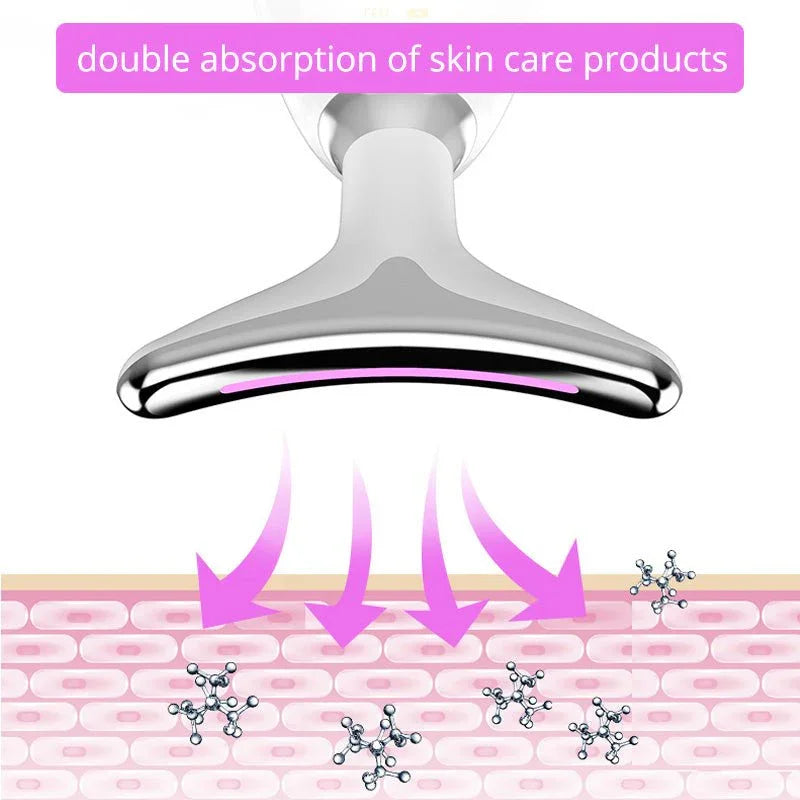 EMS THERAPY FACE NECK LIFT WRINKLE REMOVER TIGHTEN MASSAGER - TIJARAT