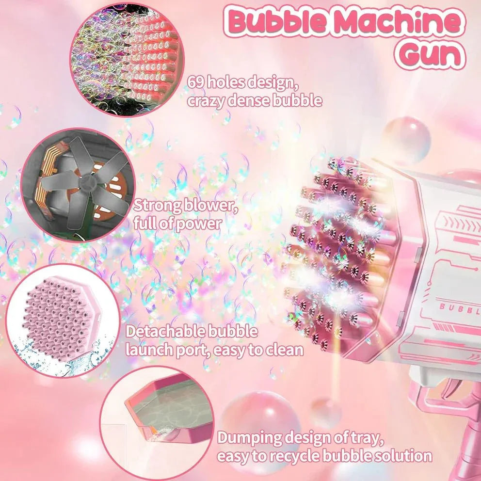 🔥FACTORY DIRECT SALE 50% OFF - 69 Holes Bubble Gun - TIJARAT