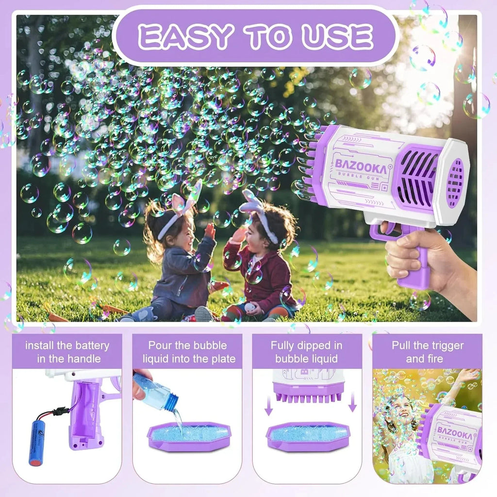 🔥FACTORY DIRECT SALE 50% OFF - 69 Holes Bubble Gun - TIJARAT