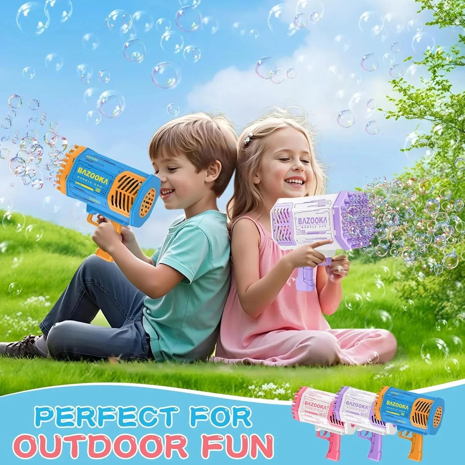 🔥FACTORY DIRECT SALE 50% OFF - 69 Holes Bubble Gun - TIJARAT