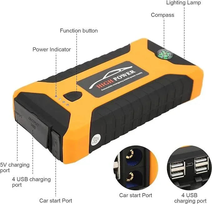 High Selling - Peak Jump Starter with Force Start Function - TIJARAT